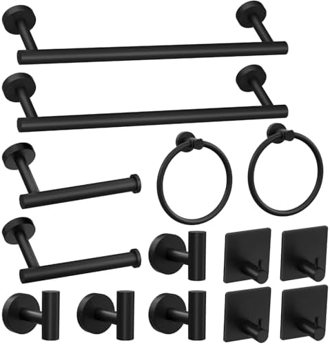 14-Piece Stainless Steel Bathroom Accessories Set