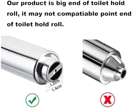 TuoxinEM 2-Piece Chrome Toilet Paper Roller Holder