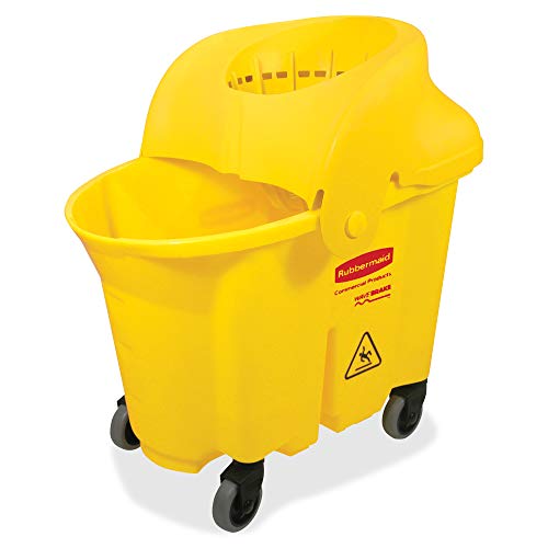 Essential rubbermaid wavebrake mop bucket combo for professional use