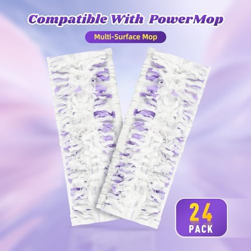 24-Piece Disposable Mop Pads for Power Mops