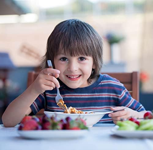 Sturdy Stainless Steel Kids Forks 9-Piece Set for Children
