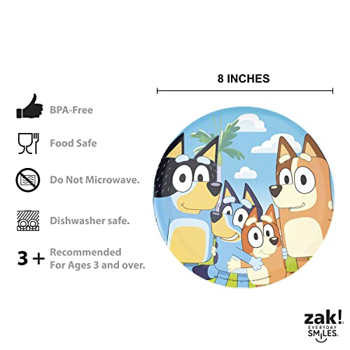 Zak Designs Bluey 5-Piece Dinnerware Set for Kids - Endless Fun Convenience