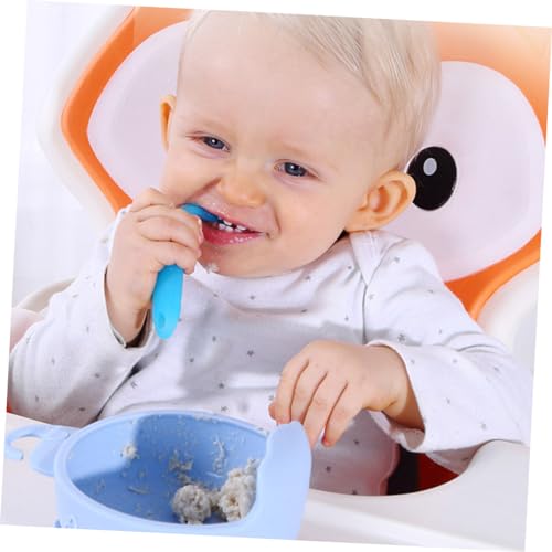 2-Piece Soft silicone learning spoons for toddlers