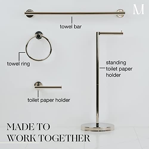 Marmolux ACC Chrome Towel Ring Heavy Duty Hand Towel Holder