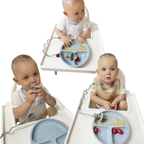 Gelinor Baby Spoon Holder Silicone Self-Feeding Toddler Safety Tool