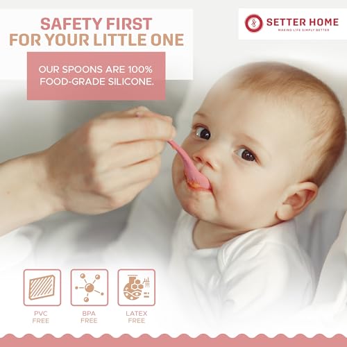 4-Piece Silicone Baby Spoons Set