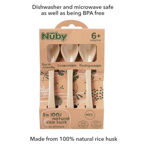 Safe Eco-Friendly Rice Husk Spoons for Babies