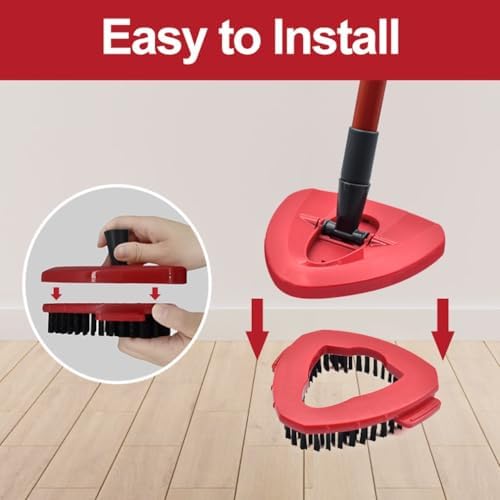 2-Pack Mop Scrub Brush Head Ocedar EasyWring System Replacement