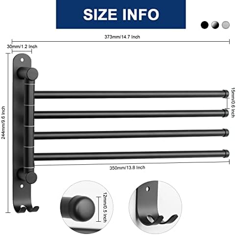 NearMoon Swivel Towel Rack