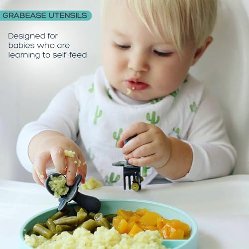 Grabease Toddler Utensils Set of 1 for Self-Feeding