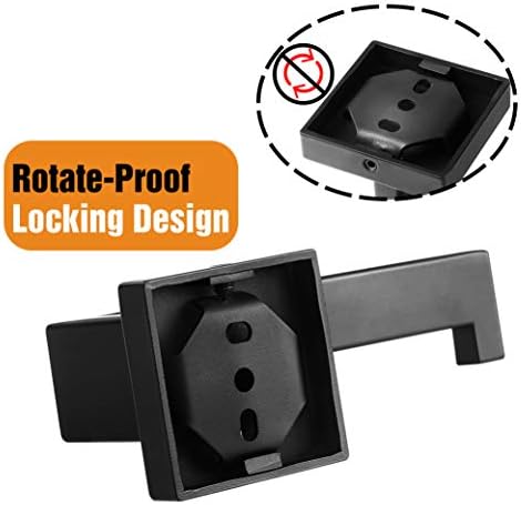Sturdy Matte Black Wall-Mounted Toilet Paper Holder