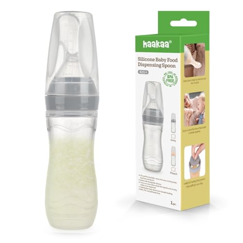 Haakaa 4oz Silicone Baby Food Feeder BPA-Free