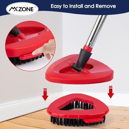 MXZONE scrubber mop head replacement for bathroom and kitchen tiles