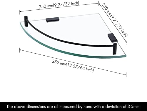 KES Tempered Glass Corner Shelf