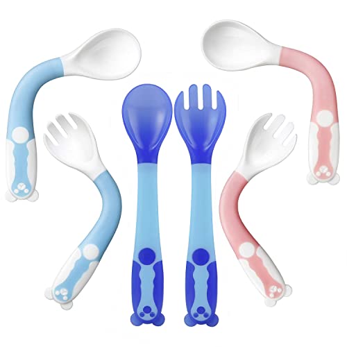 PandaEar Baby Training Spoons Set for Kids