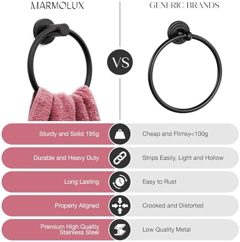 MARMOLUX ACC Sturdy Towel Ring