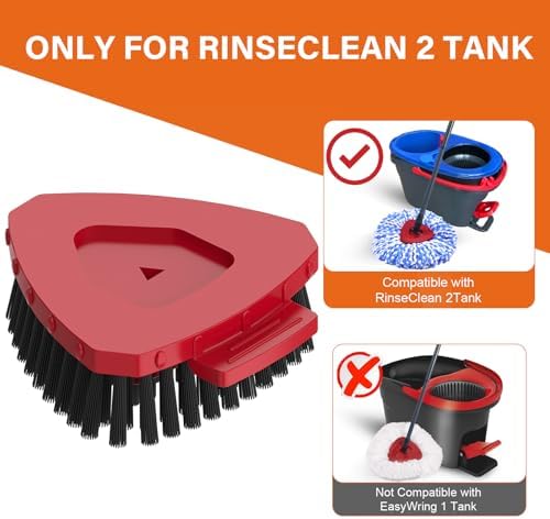 Upgrade Spin Mop Scrub Brush Compatible with O Cedar