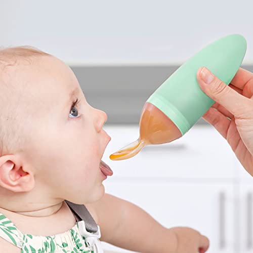 Boon SQUIRT Silicone Baby Food Dispensing Spoon Mint