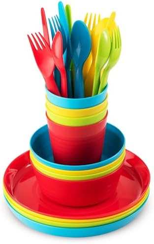 Safe Durable and Cute plastic dinnerware set for toddlers
