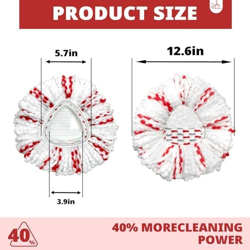 Enhanced Mop Heads - More Cleaning Power 3-Pack