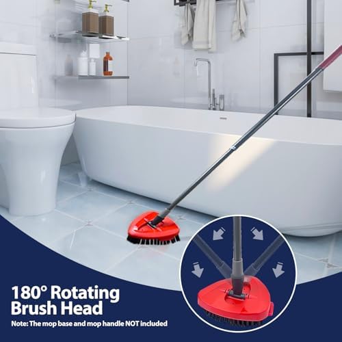 Premium Spin Mop scrub brush heads 2 pack