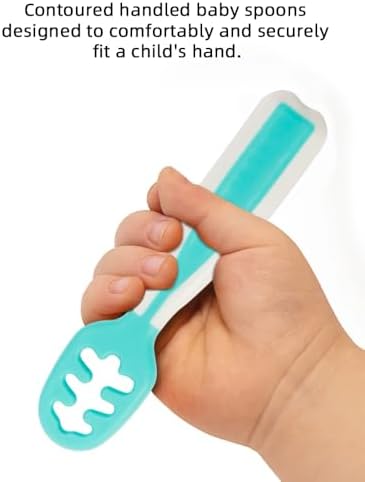 Baby Spoons Set for Toddler Feeding Silicone Eco-Friendly