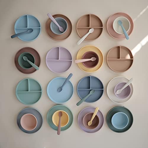 Mushie Silicone Feeding Spoons 2-Pack Dried ThymeNatural