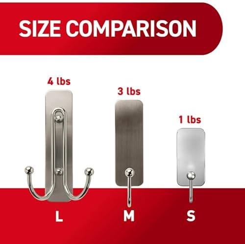 Command Large Double Bathroom Wall Hook