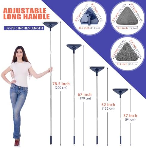 JEHONN Wall Cleaner Mop with 82 inches Extendable Handle