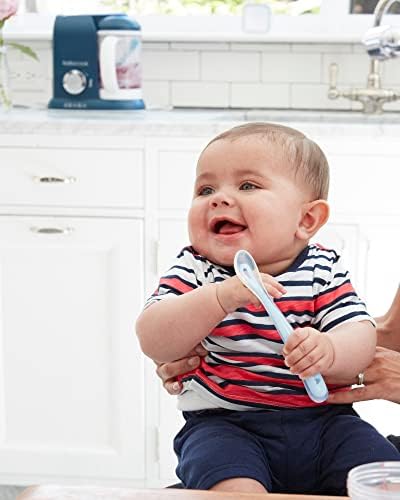 Introducing Babys First Solids BeeABA Baby Spoon Set with Travel Case