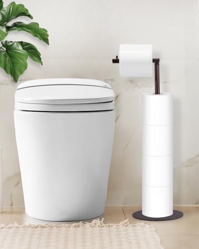 Space-Saving Toilet Paper Holder Stand