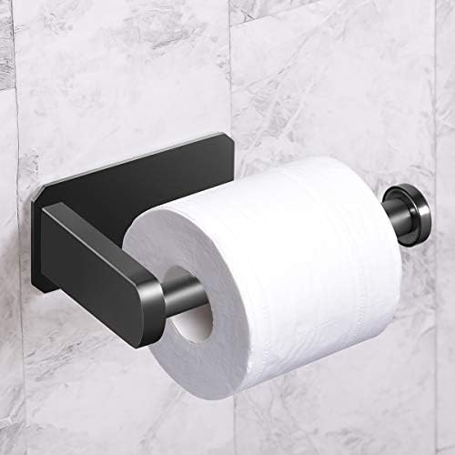 Stainless Steel Toilet Paper Holder - Easy Stick No Drilling