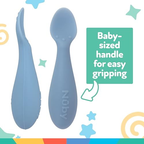 Nuby Silicone Mini Spoons - Baby Feeding Set