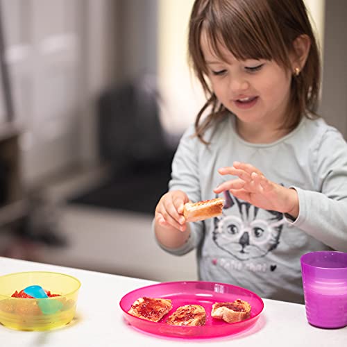 18PCS Multi-Color Flatware Set for Kids