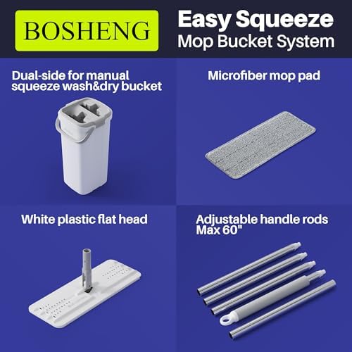 BOSHENG Mop and Bucket Set with Wringer