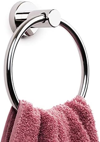 Marmolux ACC Chrome Towel Ring Heavy Duty Hand Towel Holder