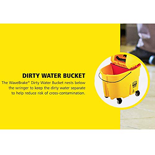 Rubbermaid Commercial Products Cleaning Bucket 18-Quart Capacity Red