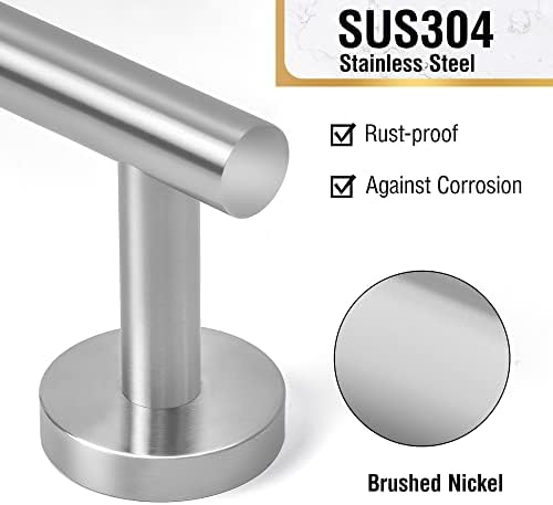 HITSLAM Brushed Nickel wall-mounted towel bar stainless steel bath towels holder