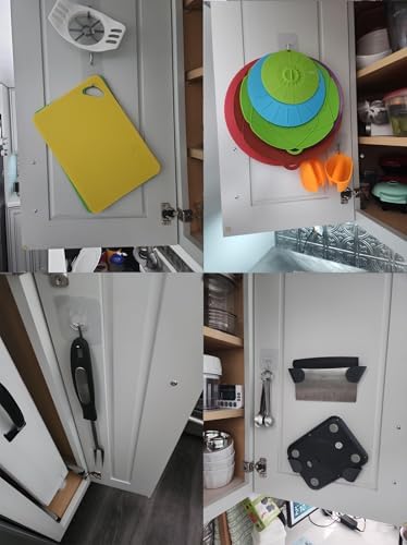 Durable Adhesive Wall Hooks 24-Pack