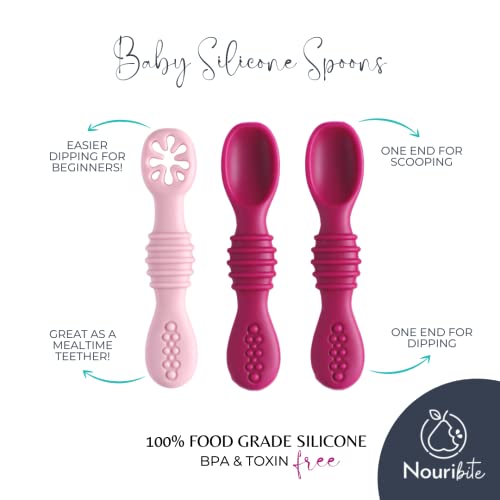 Safe Silicone Spoons for Baby 4 Months
