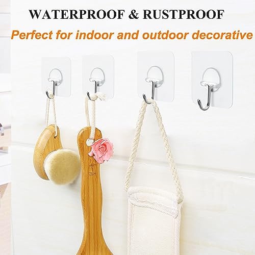 FOTYRIGHeavy Duty Adhesive Wall Hooks for Bathroom Kitchen