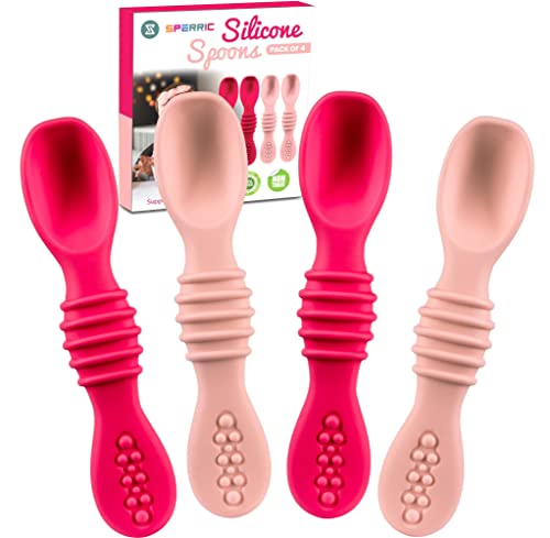 Glow-in-the-Dark Silicone Baby Spoon