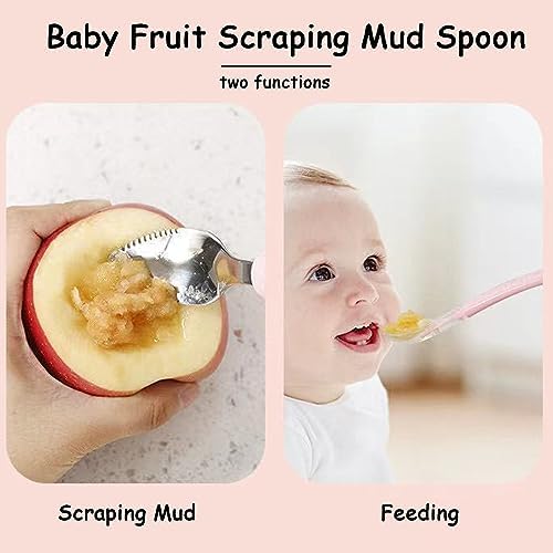 Double-Ended Baby Silicone Food Spoon