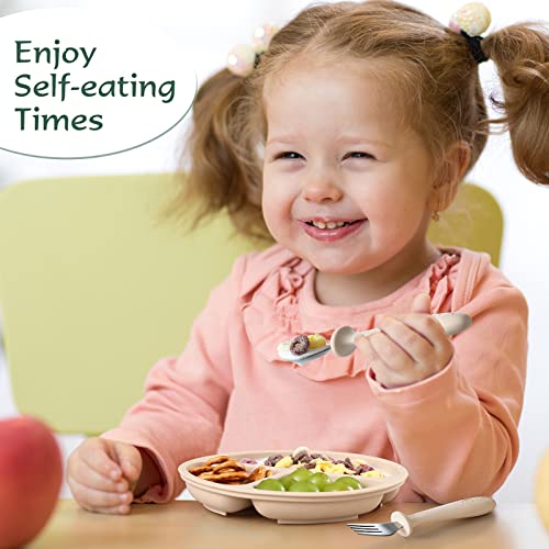 VITEVER Toddler Utensils Set - Fun Colors Safe Durable