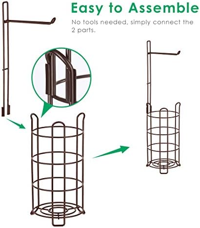 TomCare Large Capacity Space-Saving Toilet Paper Holder