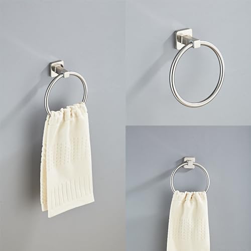 4-Piece Stainless Steel Brushed Nickel Towel Bar Set