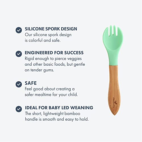 Avanchy Baby Fork Set Soft Tips for Self-Feeding