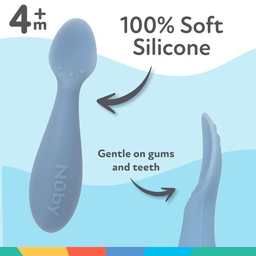 Nuby Silicone Mini Spoons - Baby Feeding Set