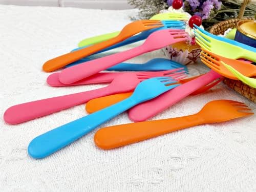 Jawbush 16Pc Plastic Kids Fork Set