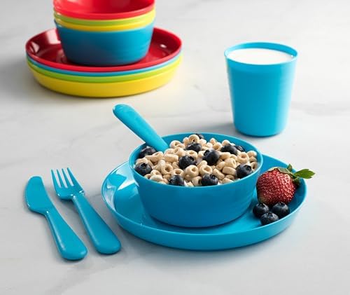 Safe Durable and Cute plastic dinnerware set for toddlers